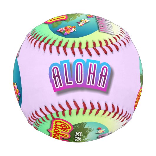 hawaiianischer Stil Baseball (Rückseite)