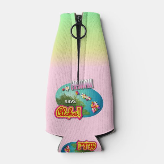 hawaiianischer Stil Flaschenkühler (Rückseite)