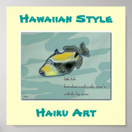 Hawaiianischer Stil "Humuhumunukunuku apua'a" Art  Poster