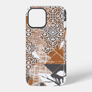 Hawaiianischer Stil tapa tribal stoff abstrakt pat iPhone 12 Hülle