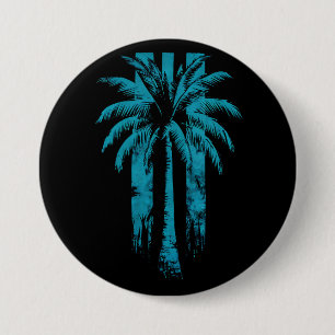 Hawaiianischer Strand Sommer Tropischer Urlaub Pal Button