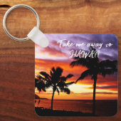 Hawaiianischer Sunset-Schlüsselanhänger Schlüsselanhänger (Vorderseite)