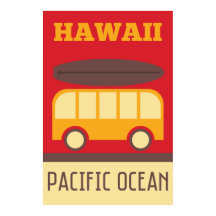Hawaiianischer Surfbus
