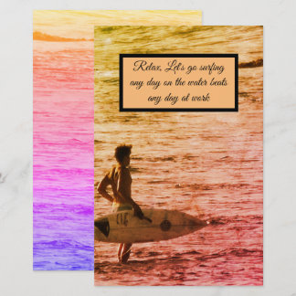 hawaiianischer Surfer Briefpapier