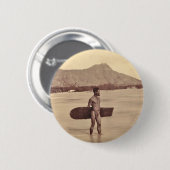 Hawaiianischer Surfer, c. 1890 Button (Vorne & Hinten)