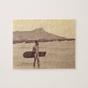 Hawaiianischer Surfer, c. 1890 Puzzle
