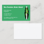 Hawaiianischer Surfshop Visitenkarte (Vorne/Hinten)