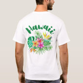 Hawaiianischer T - Shirt aus klassischer Baumwolle (Rückseite)