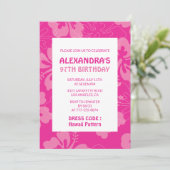 Hawaiianischer Themenabend 97. Geburtstagsparty pi Einladung (Stehend Vorderseite)