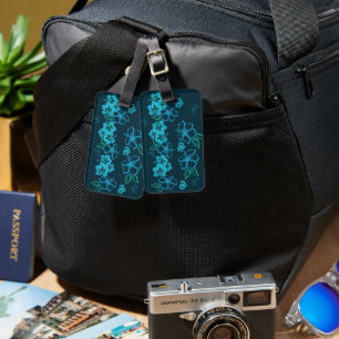 Hawaiianischer Tonal-Hibiskus Gepäckanhänger