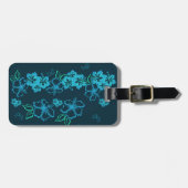 Hawaiianischer Tonal-Hibiskus Gepäckanhänger (Vorderseite horizontal)