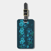 Hawaiianischer Tonal-Hibiskus Gepäckanhänger (Vorderseite vertikal)