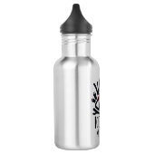 Hawaiianischer Triggerfish-Hüter der Bucht Edelstahlflasche (Links)