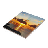 Hawaiianischer TropenSunset Fliese (Seite)