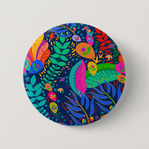 Hawaiianischer tropischer Dschungel Button