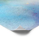 Hawaiianischer Tropischer Fisch Wasserfarbe - Papa Poster (Ecke)