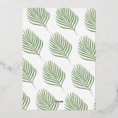 Hawaiianischer tropischer Hibiskus Folien Feiertagskarte (Rückseite)