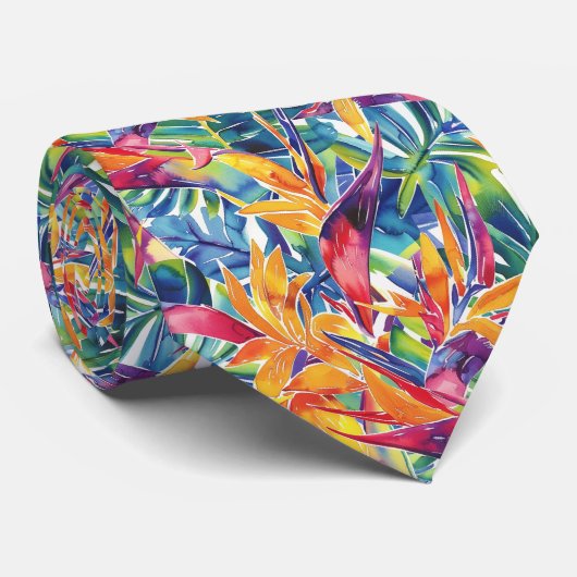 Hawaiianischer Tropischer Wasserbird des Paradiese Krawatte (Gerollt)