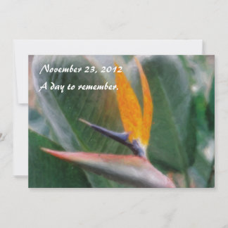 Hawaiianischer Vogel des Paradieses Einladungen