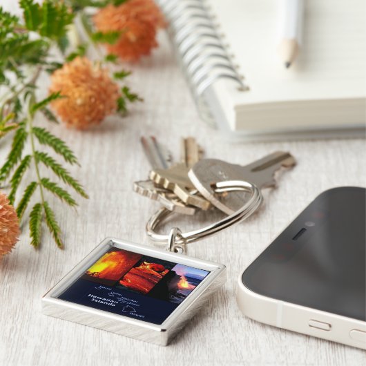 Hawaiianischer Vulkan Schlüsselanhänger (Seite)