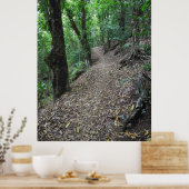 Hawaiianischer Wanderweg Poster (Küche)
