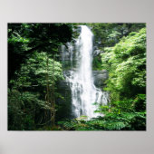 Hawaiianischer Wasserfall Poster (Vorne)