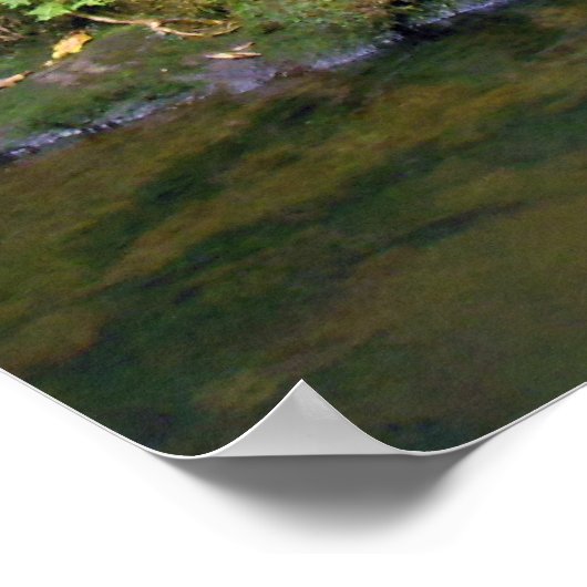 Hawaiianischer Wasserfall Poster (Ecke)