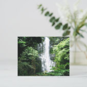 Hawaiianischer Wasserfall Postkarte (Stehend Vorderseite)