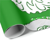 Hawaiianischer Weihnachtsclaus Geschenkpapier (Rolleneckpunkt)