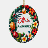 Hawaiianischer Weihnachtsfeind Keramik Ornament (Rechts)