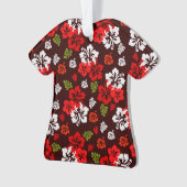 Hawaiianischer Weihnachtsschmuck Hibiskus Ornament (Vorderseite)