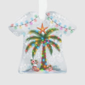 Hawaiianisches Aloha-Shirt mit Palmenbaum Ornament (Vorderseite)