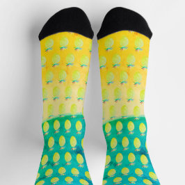 Hawaiianisches Ananas-Strandmuster Socken