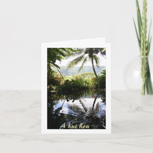 Hawaiianisches Beileid Vielen Dank von der Familie Dankeskarte (Vorderseite)