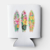 Hawaiianisches BlumenSurfboard Dosenkühler (Rückseite)