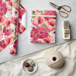 Hawaiianisches Blumenwrapping Paper Geschenkpapier