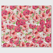 Hawaiianisches Blumenwrapping Paper Geschenkpapier (Flach)