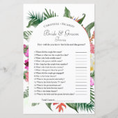 Hawaiianisches Brautparty-Spiel (Vorderseite)