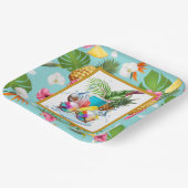 Hawaiianisches Fest Pappteller (Gewinkelt)