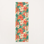 Hawaiianisches Flair, farbenfrohe tropische Blume Yogamatte (Vorderseite)