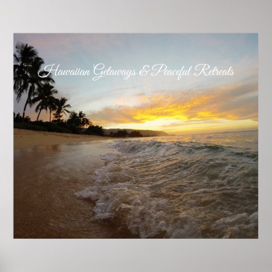 Hawaiianisches Getaway-Poster Poster (Vorne)
