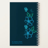 Hawaiianisches Hibiskus-Notebook Notizblock (Rückseite)