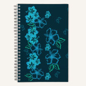 Hawaiianisches Hibiskus-Notebook Notizblock (Vorderseite)