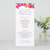 Hawaiianisches Hochzeitsprogramm Programm (Stehend Vorderseite)