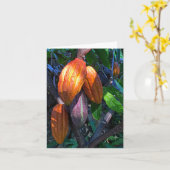 Hawaiianisches Kakao Karte (Gelbe Blume)