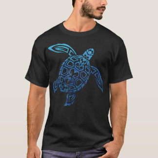 Hawaiianisches Meerschildkrötentribal Polynesische T-Shirt