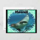 Hawaiianisches Mönch Siegel Postkarte (Vorne/Hinten)