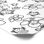 Hawaiianisches Muster Erwachsenenfarbposter Poster (Ecke)