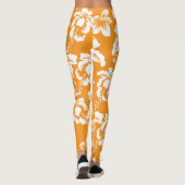 Hawaiianisches Muster Leggings (Rückseite)