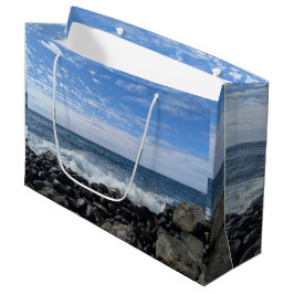 Hawaiianisches Naturlandschaftsfoto-Tissue-Papier Große Geschenktüte